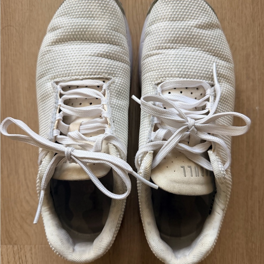 NOBULL White Knit Low-Top Sneakers
